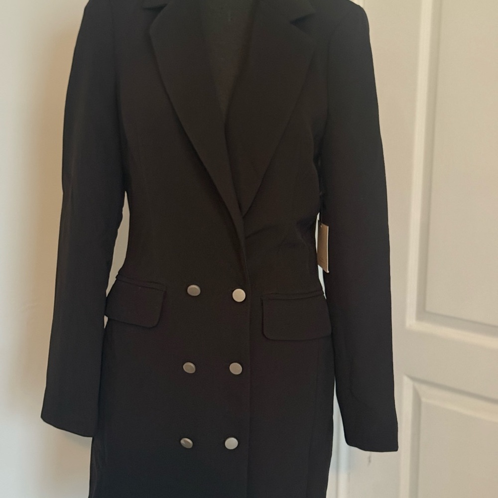 Superdown Black Double-Breasted Blazer Dress - image 2